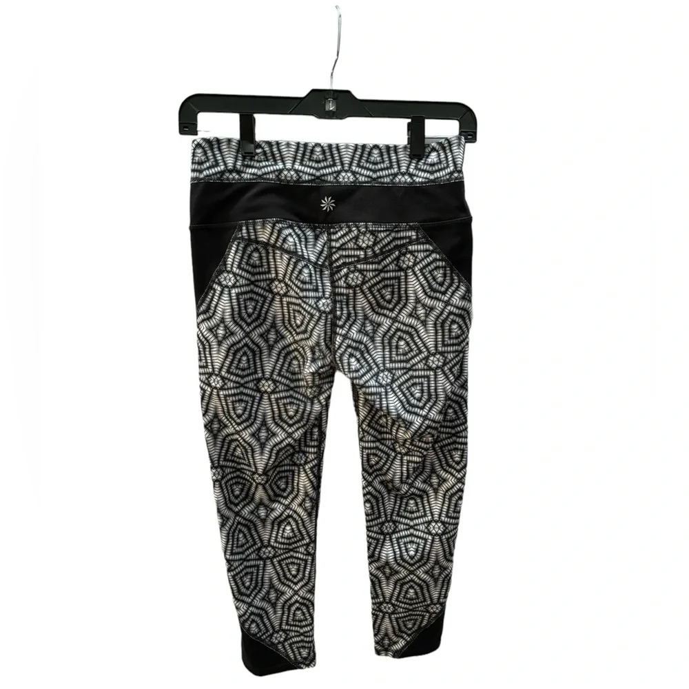 Athleta Women’s Black and White Athletic Leggings Size Small - Picture 2 of 7